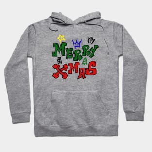 Merry Xmas Graffiti Spray Paint Hoodie